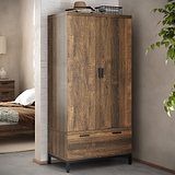 Orston Oak Double Wardrobe Drawers from Roseland Furniture