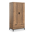Orston Oak Double Wardrobe Drawers from Roseland Furniture