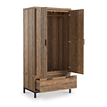 Orston Oak Double Wardrobe Drawers from Roseland Furniture