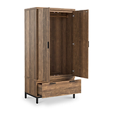 Orston Oak Double Wardrobe Drawers from Roseland Furniture