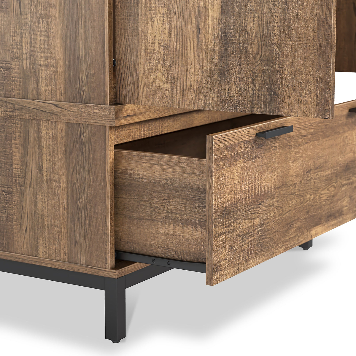 Orston Oak Double Wardrobe Drawers from Roseland Furniture