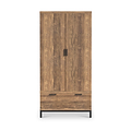 Orston Oak Double Wardrobe Drawers from Roseland Furniture