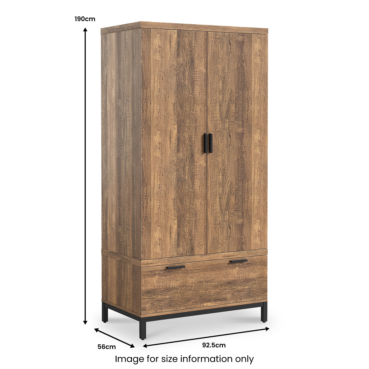 Orston Oak Double Wardrobe Drawers from Roseland Furniture