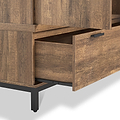 Orston Oak Triple Wardrobe Drawers from Roseland Furniture