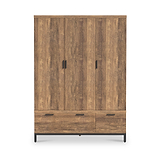 Orston Oak Triple Wardrobe Drawers from Roseland Furniture