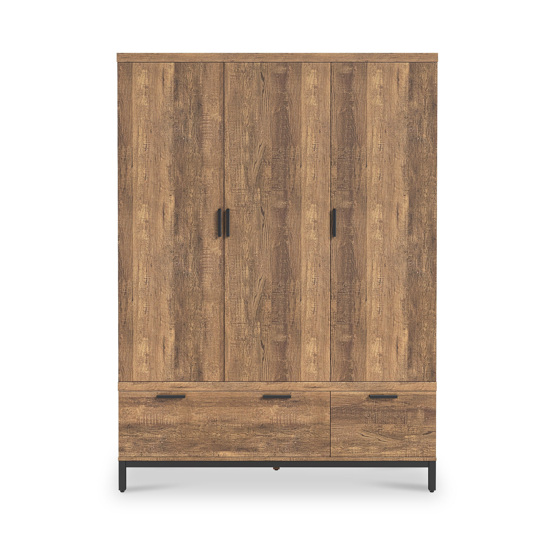 Orston Oak Triple Wardrobe Drawers from Roseland Furniture