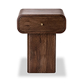 Elowen Mango Bedside Dark Stain from Roseland Furniture