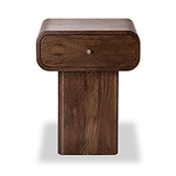 Elowen Mango Bedside Dark Stain from Roseland Furniture