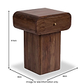 Elowen Mango Bedside Dark Stain from Roseland Furniture