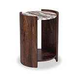 Nola Mango Bedside Dark Stain from Roseland Furniture
