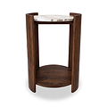 Nola Mango Bedside Dark Stain from Roseland Furniture