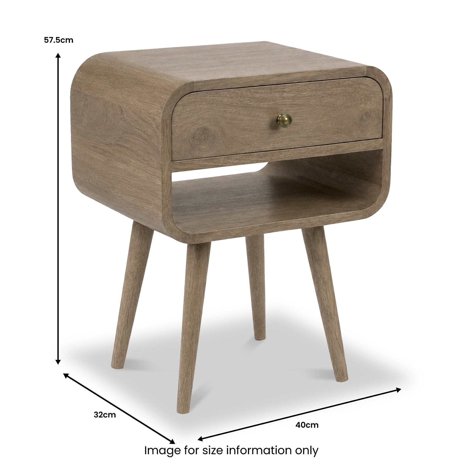 Auden Mango Bedside Light Stain from Roseland Furniture