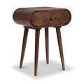 Cleo Mango Bedside Dark Stain from Roseland Furniture