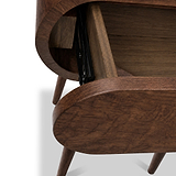 Cleo Mango Bedside Dark Stain from Roseland Furniture
