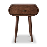 Cleo Mango Bedside Dark Stain from Roseland Furniture