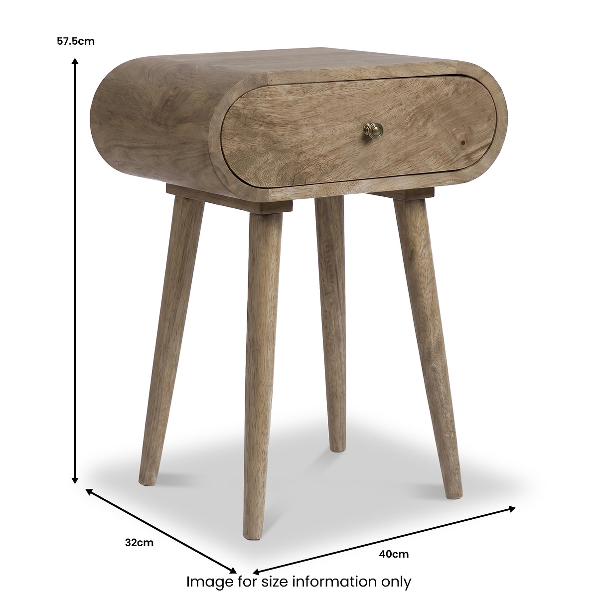 Cleo Mango Bedside Light Stain from Roseland Furniture