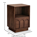Rowan Mango Bedside Dark Stain from Roseland Furniture