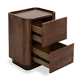 Soren Mango Bedside Dark Stain from Roseland Furniture