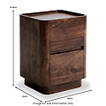 Soren Mango Bedside Dark Stain from Roseland Furniture
