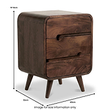 Maeve Mango Bedside Dark Stain from Roseland Furniture