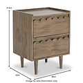 Marlow Mango Bedside Light Stain from Roseland Furniture