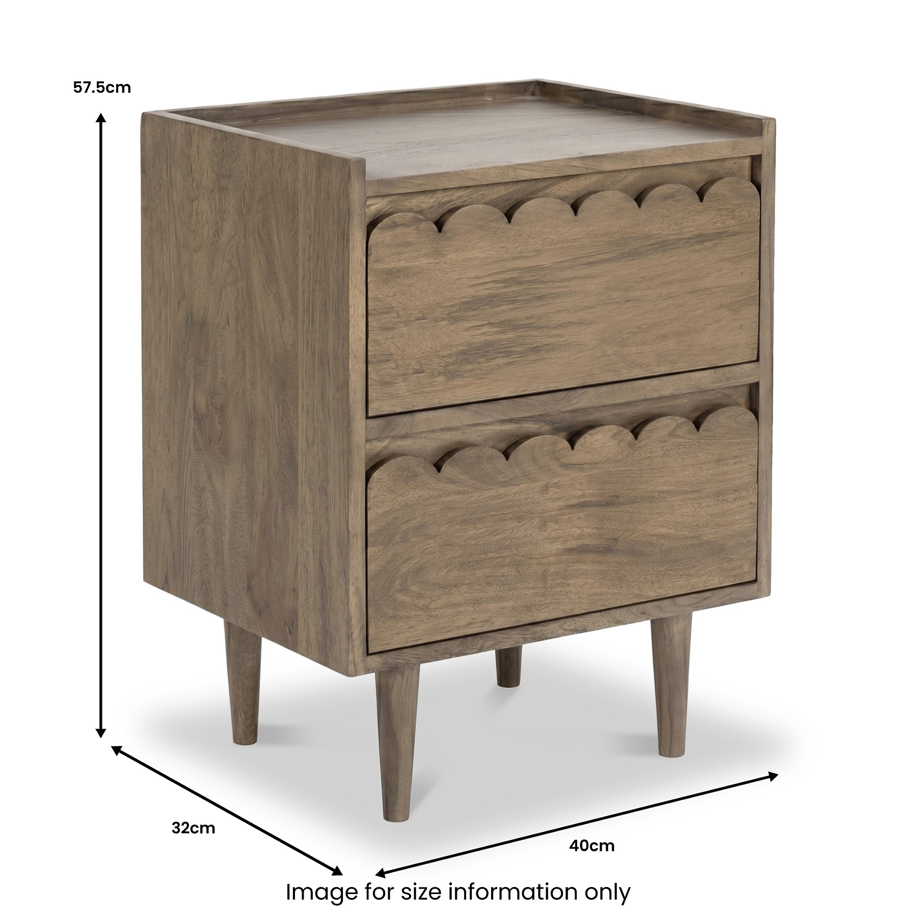 Marlow Mango Bedside Light Stain from Roseland Furniture