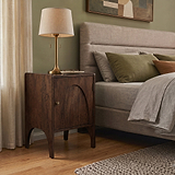 Selby Mango Bedside Dark Stain from Roseland Furniture