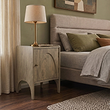 Selby Mango Bedside Light Stain from Roseland Furniture