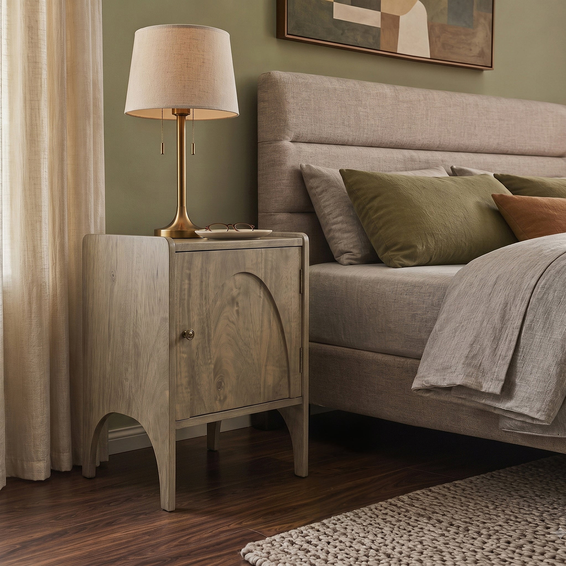 Selby Mango Bedside Light Stain from Roseland Furniture