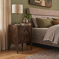 Como Mango Bedside Dark Stain from Roseland Furniture