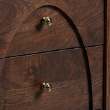 Como Mango Bedside Dark Stain from Roseland Furniture