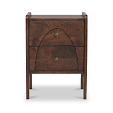 Como Mango Bedside Dark Stain from Roseland Furniture