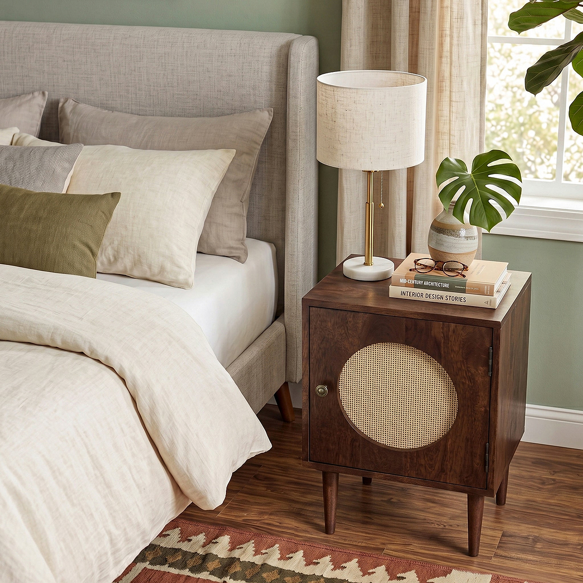 Elsie Mango Bedside Dark Stain from Roseland Furniture