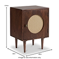 Elsie Mango Bedside Dark Stain from Roseland Furniture