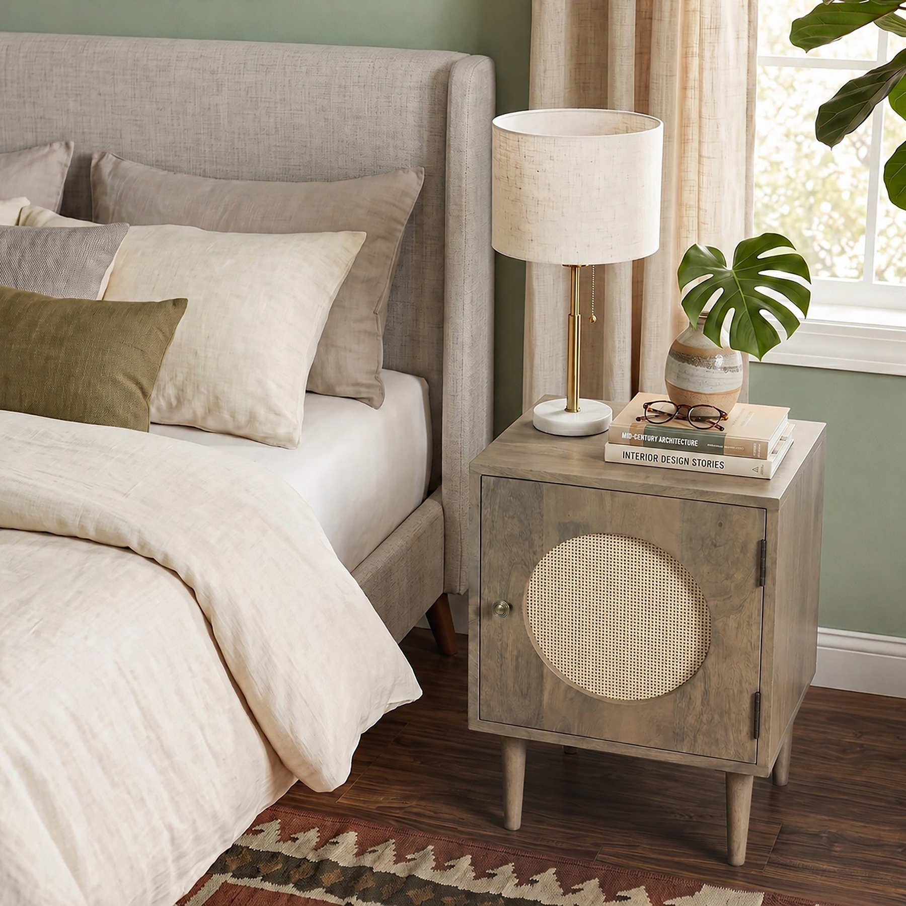 Elsie Mango Bedside Light Stain from Roseland Furniture