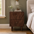 Orla Mango Bedside Dark Stain from Roseland Furniture