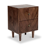 Orla Mango Bedside Dark Stain from Roseland Furniture