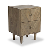 Orla Mango Bedside Light Stain from Roseland Furniture