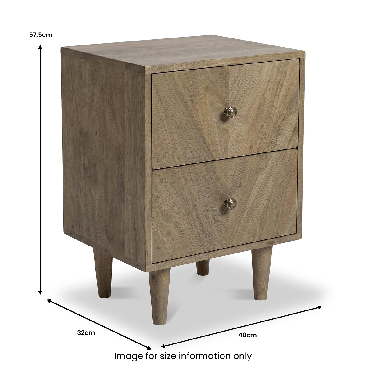 Orla Mango Bedside Light Stain from Roseland Furniture