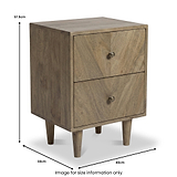 Orla Mango Bedside Light Stain from Roseland Furniture
