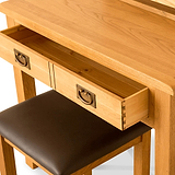 Lanner Oak Dressing Table Set by Roseland Furniture
