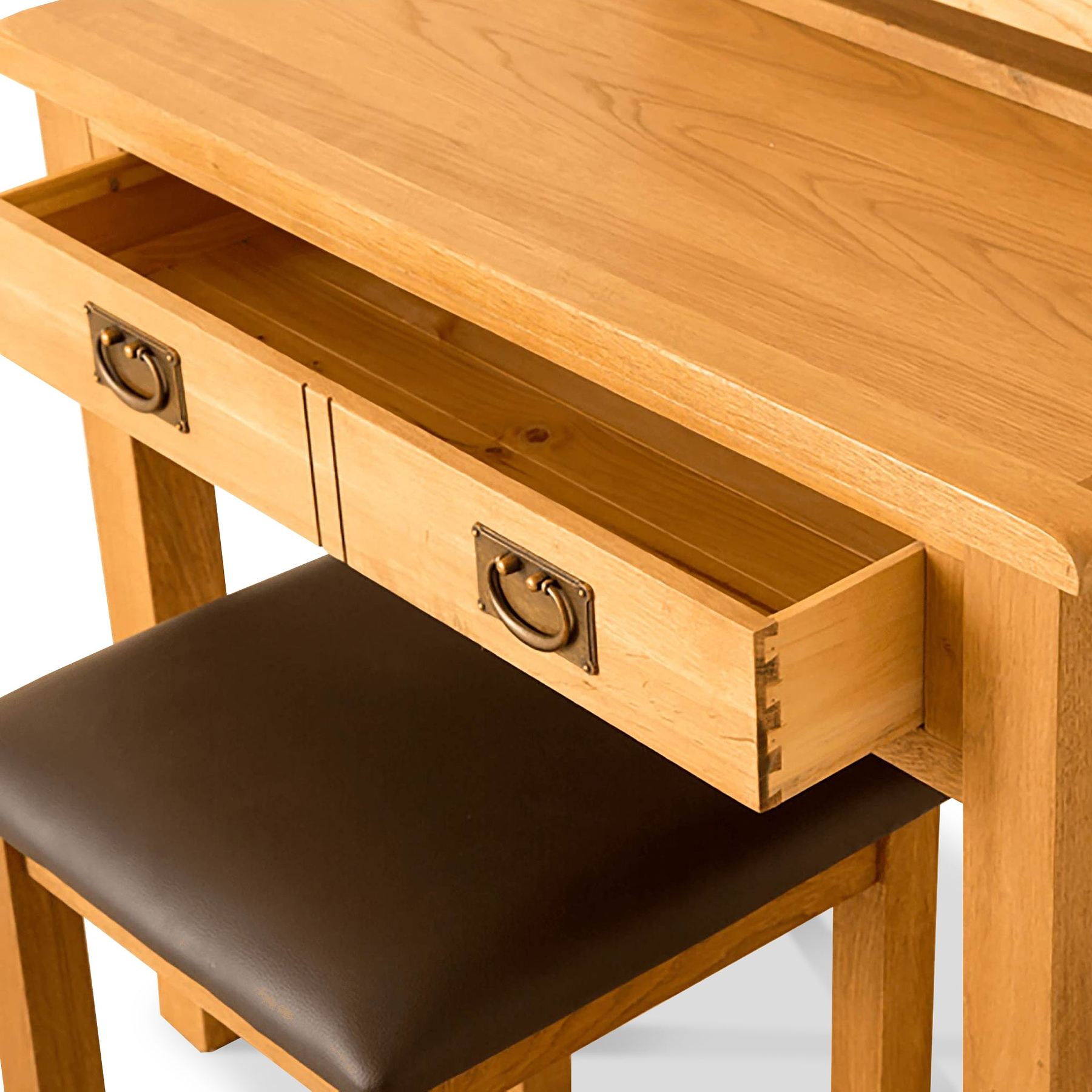 Lanner Oak Dressing Table Set by Roseland Furniture