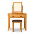 Lanner Oak Dressing Table Set by Roseland Furniture