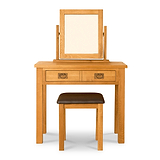 Lanner Oak Dressing Table Set by Roseland Furniture