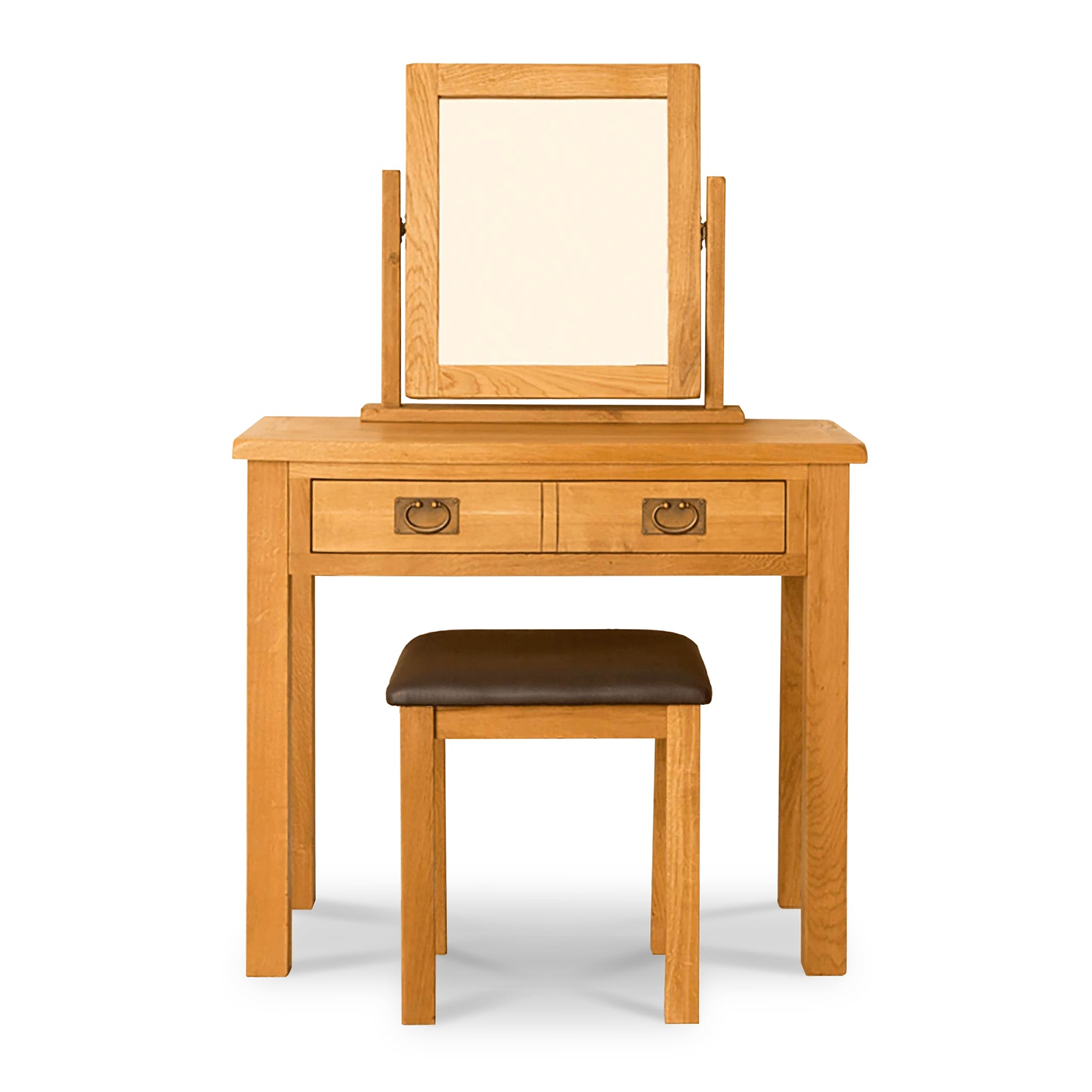 Lanner Oak Dressing Table Set by Roseland Furniture