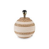 Talalla Cream and Natural Sea Grass Round Table Lamp from Roseland Furniture