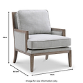 Winchester-textured-linen-accent-chair from Roseland Furniture