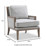 Winchester-textured-linen-accent-chair from Roseland Furniture
