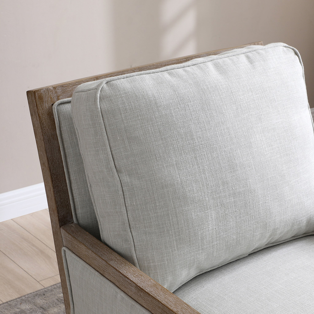 Winchester-textured-linen-accent-chair from Roseland Furniture