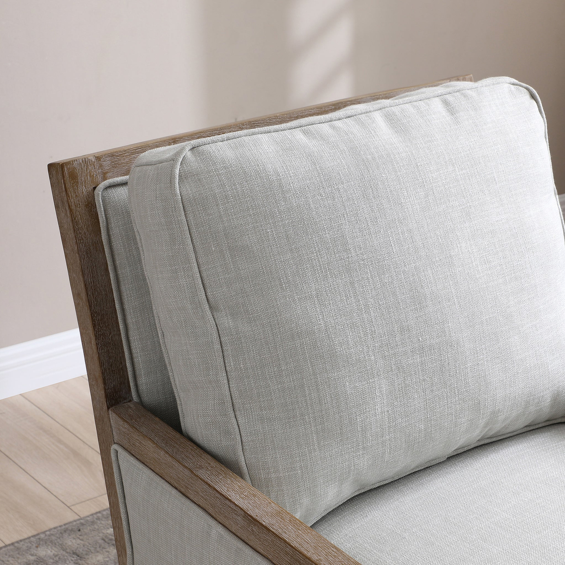 Winchester-textured-linen-accent-chair from Roseland Furniture